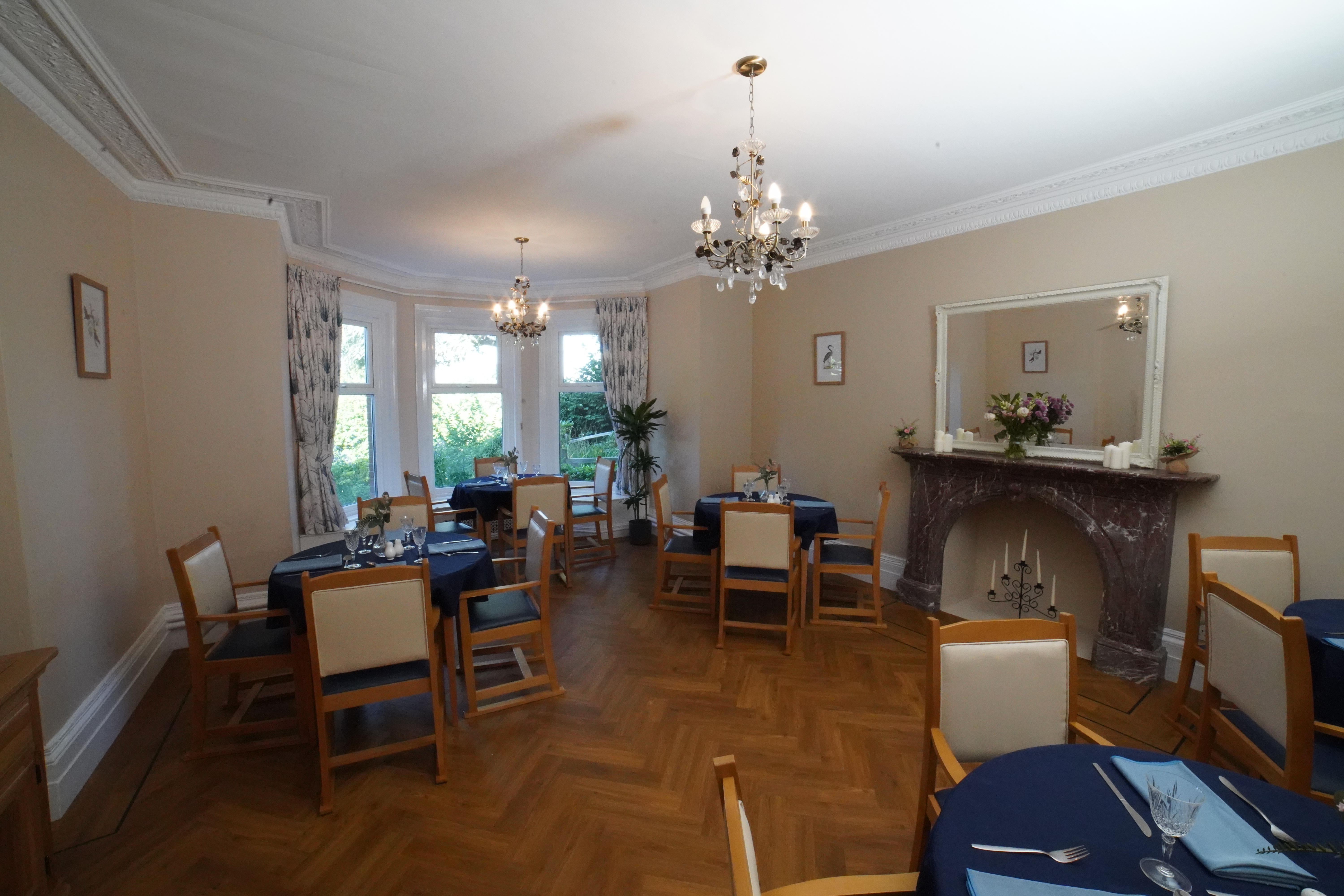 The dining room at Birchwood House