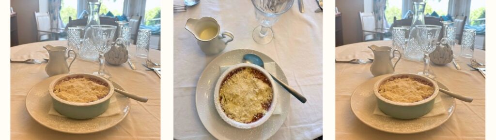 apple and plum crumble